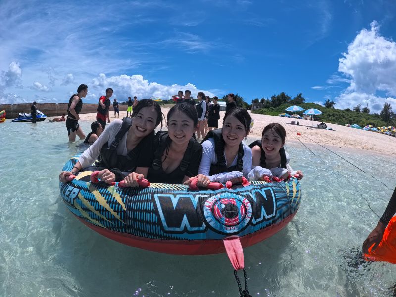 ボートシュノーケリング＋マリンスポーツ3種｜沖縄水納島オーシャン