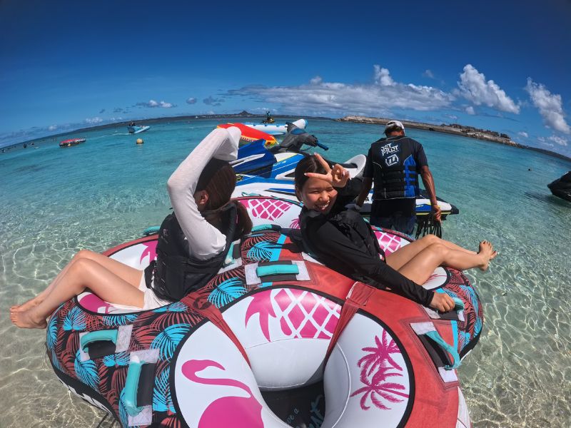 ボートシュノーケリング＋マリンスポーツ3種｜沖縄水納島オーシャン