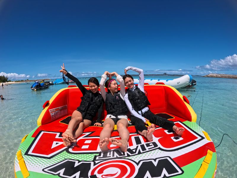 ボートシュノーケリング＋マリンスポーツ3種｜沖縄水納島オーシャン