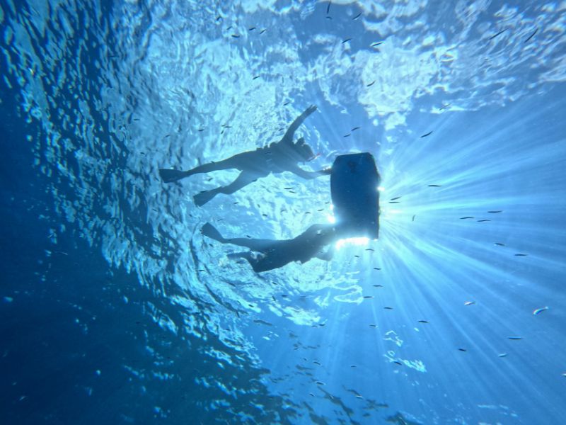 ボートシュノーケリング＋パラセーリング｜沖縄水納島オーシャンスタイル